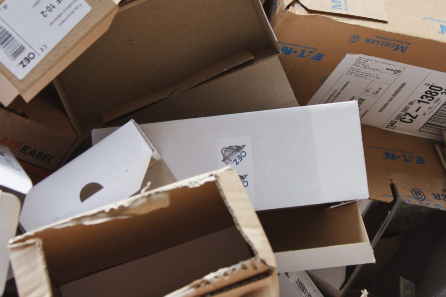 Used parcels. Free public domain CC0 photo.